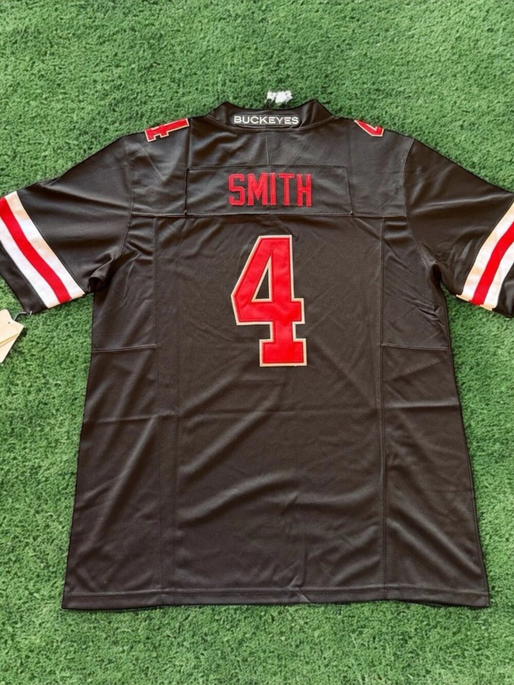 Jeremiah Smith Black Jersey Stitched Vapor